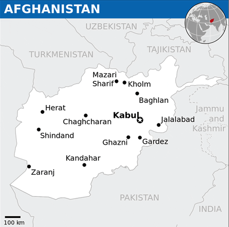 afghanistan lage map